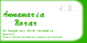 annamaria morar business card