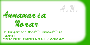 annamaria morar business card